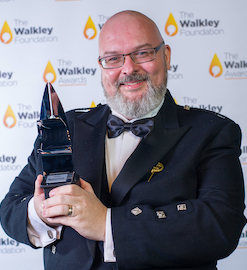 Baz McAlister at the 2019 Walkley Awards
